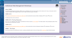 Desktop Screenshot of iwmw.ukoln.ac.uk